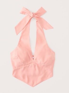 Abercrombie & Fitch pink halter top size small